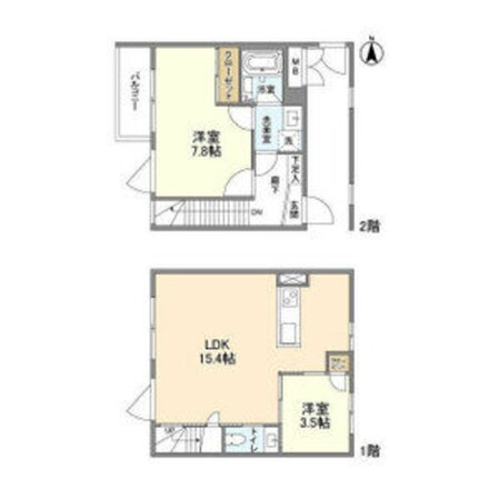 芦屋駅 徒歩6分 1-2階の物件間取画像